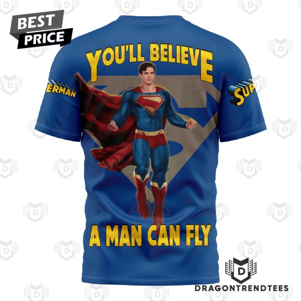 Superman You II Believe A Man Can Fly 3D T-Shirt