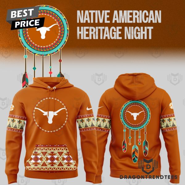 Texas Longhorns Football Native American Heritage Hoodie