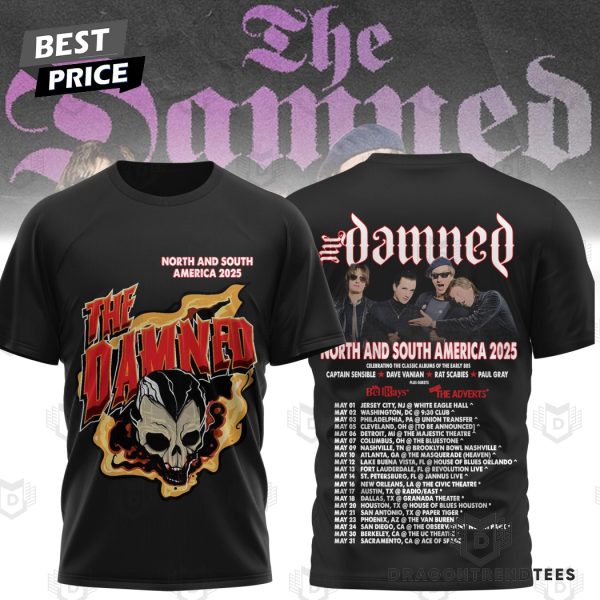 The Damned – North And South American Tour 2025 3D T-Shirt