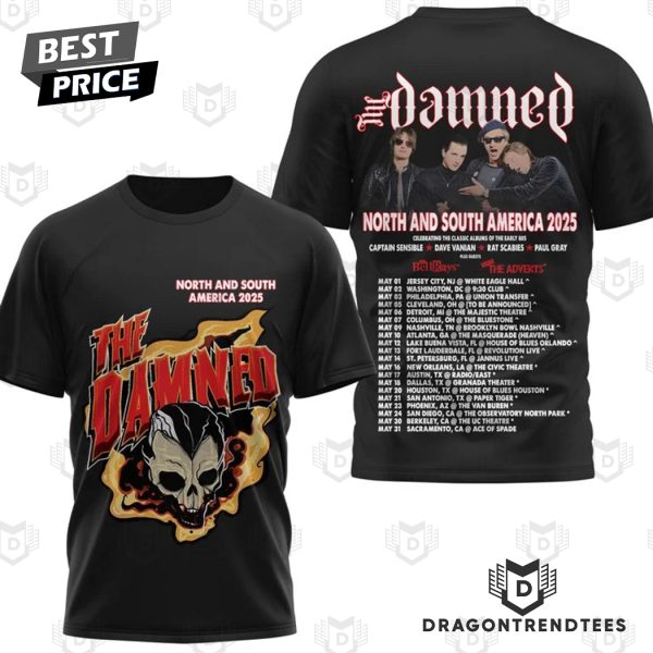 The Damned – North And South American Tour 2025 3D T-Shirt