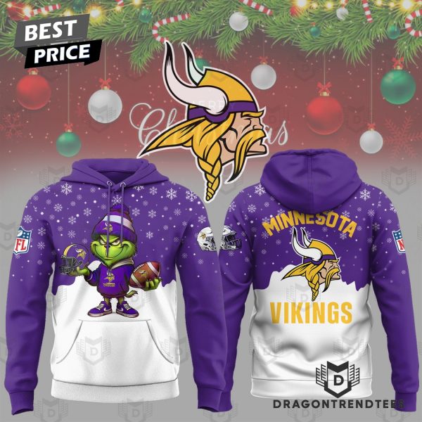 The Grinch x Minnesota Vikings Football Design Hoodie