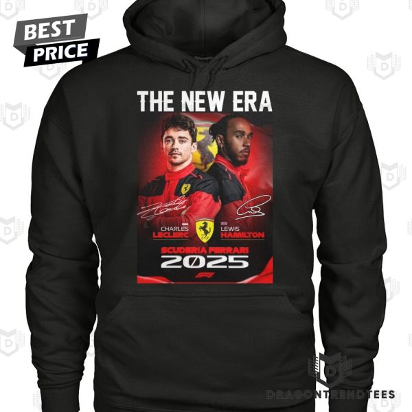 The New Era Charles Leclerc x Lewis Hamilton 2025 Signature Unisex T-Shirt