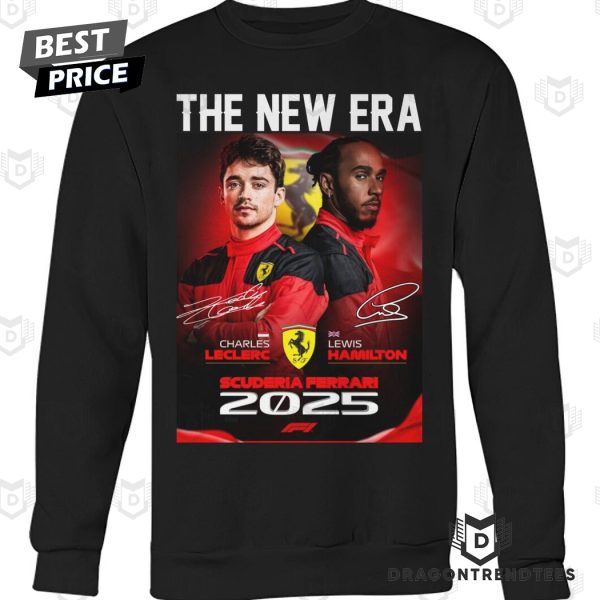 The New Era Charles Leclerc x Lewis Hamilton 2025 Signature Unisex T-Shirt