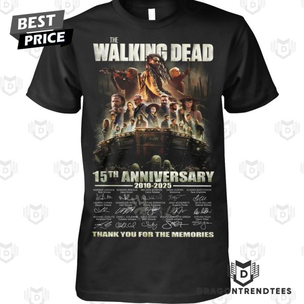 The Walking Dead 15th Anniversary 2010-2025 Signature Thank You For The Memories Unisex T-Shirt