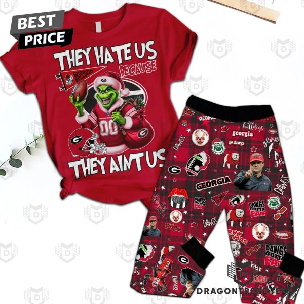 They Hate Us Because They Aint Us Georgia Bulldogs Pajamas Set