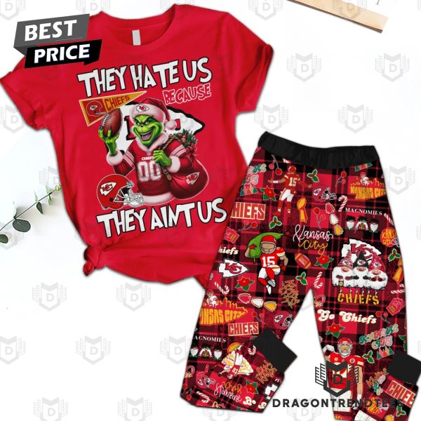 They Hate Us Because They Aint Us Kansas City Chiefs Pajamas Set