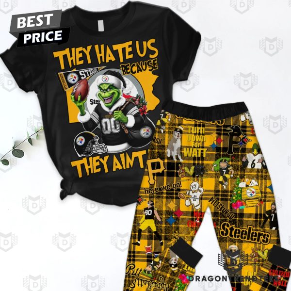 They Hate Us Because They Aint Us Pittsburgh Steelers Pajamas Set