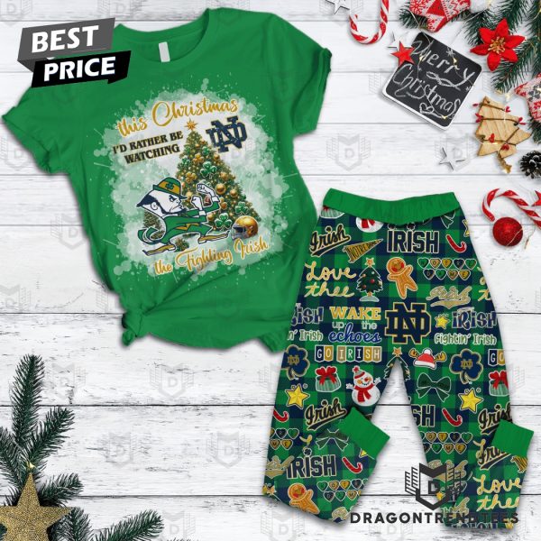 This Christmas The Fighting Notre Dame Fighting Irish Pajamas Set