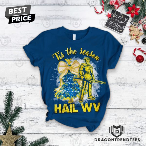 Tis The Season Hail West Virginia Mountaineers Pajamas Set