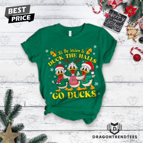 Tis The Season To Duck The Halls Go Oregon Ducks Pajamas Set