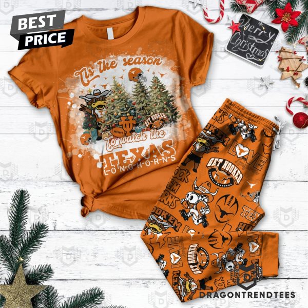 Tis The Season To Watch The Texas Longhorns Pajamas Set