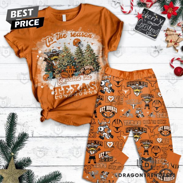 Tis The Season To Watch The Texas Longhorns Pajamas Set