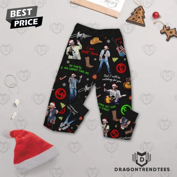 Toby Keith Santa Im Right Here Pajamas Set