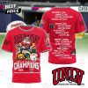 UNLV Rebels LA Bowl Champions UNLV Beat California 3D T-Shirt