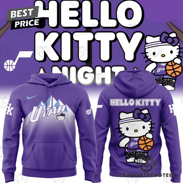 Utah Jazz Basketball x Hello Kitty Night Hoodie