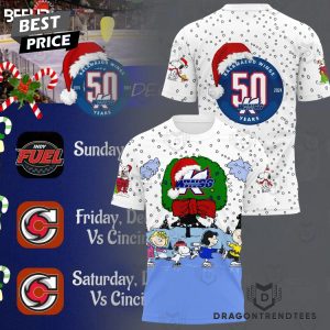 Kalamazoo Wings Highlights Peanuts A Christmas Clebration Night 3D T-Shirt