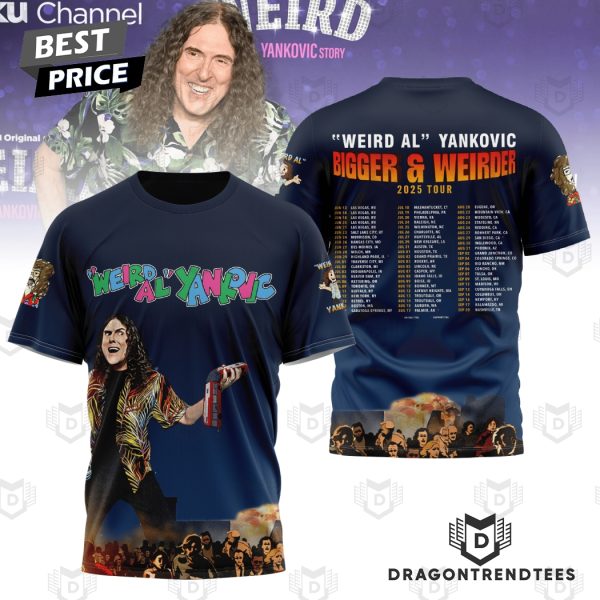 Weird Al Yankovic Bigger & Weirder 2025 Tour 3D T-Shirt