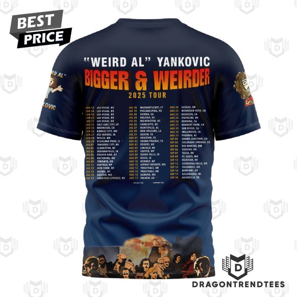 Weird Al Yankovic Bigger & Weirder 2025 Tour 3D T-Shirt