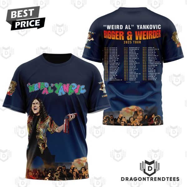 Weird Al Yankovic Bigger & Weirder 2025 Tour 3D T-Shirt