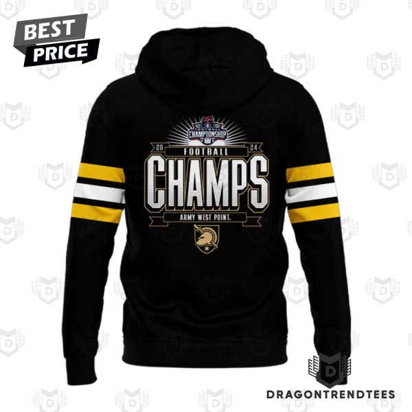 West Point 2024 AAC Football Conference Champions Army Black Knights Hoodie