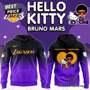 Los Angeles Lakers – Bruno Mars And Hello Kitty Hoodie