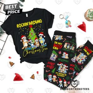 Bluey – Rockin Around The Christmas Tree Pajamas Set