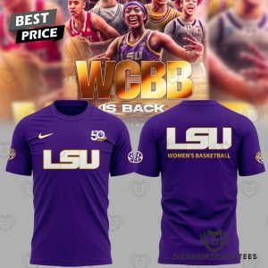 LSU Tigers Women Basketball Logo 50 Year 3D T-Shirt