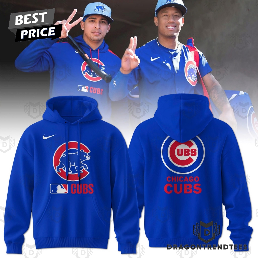 2025 Chicago Cubs Logo Hoodie - Blue 2025 Chicago Cubs Logo Hoodie - Blue