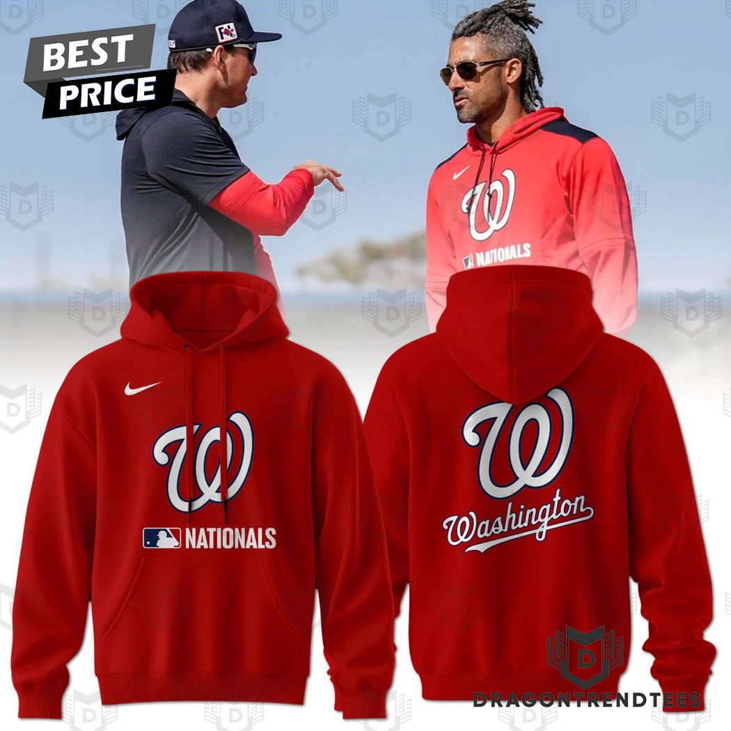 2025 Washington Nationals Baseball Team Hoodie - Red 2025 Washington Nationals Baseball Team Hoodie - Red