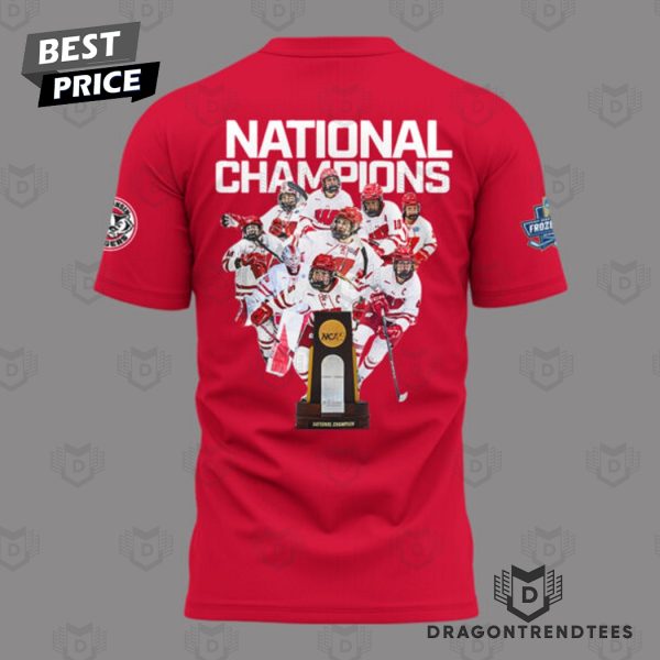 2025 Wisconsin Badgers Womens Hockey Tournament Champions 3D T-Shirt