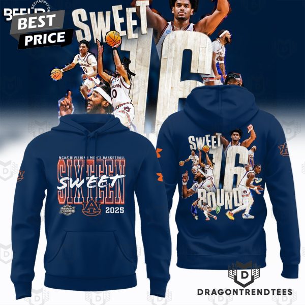 Auburn Tigers 2025 NCAA Mens Basketball Tournament March Madness Sweet Six Teen Hoodie