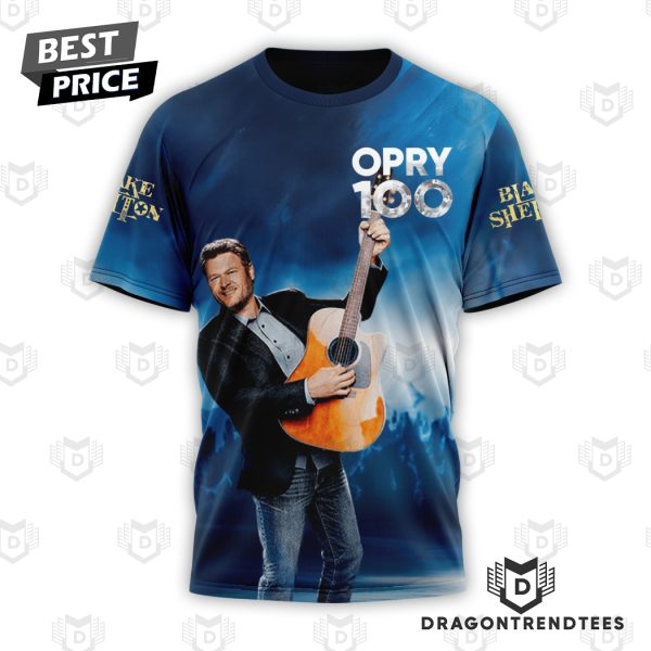 Blake Shelton 100 Years Of Grand Ole Opry Signature 3D T-Shirt