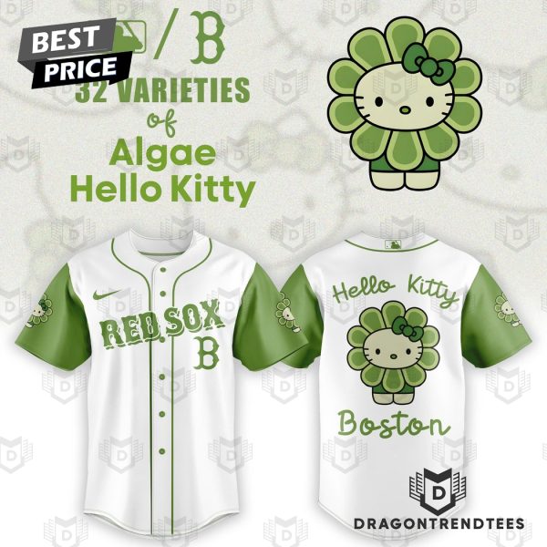 Boston Red Sox x 32 Algae Hello Kitty Baseball Jersey