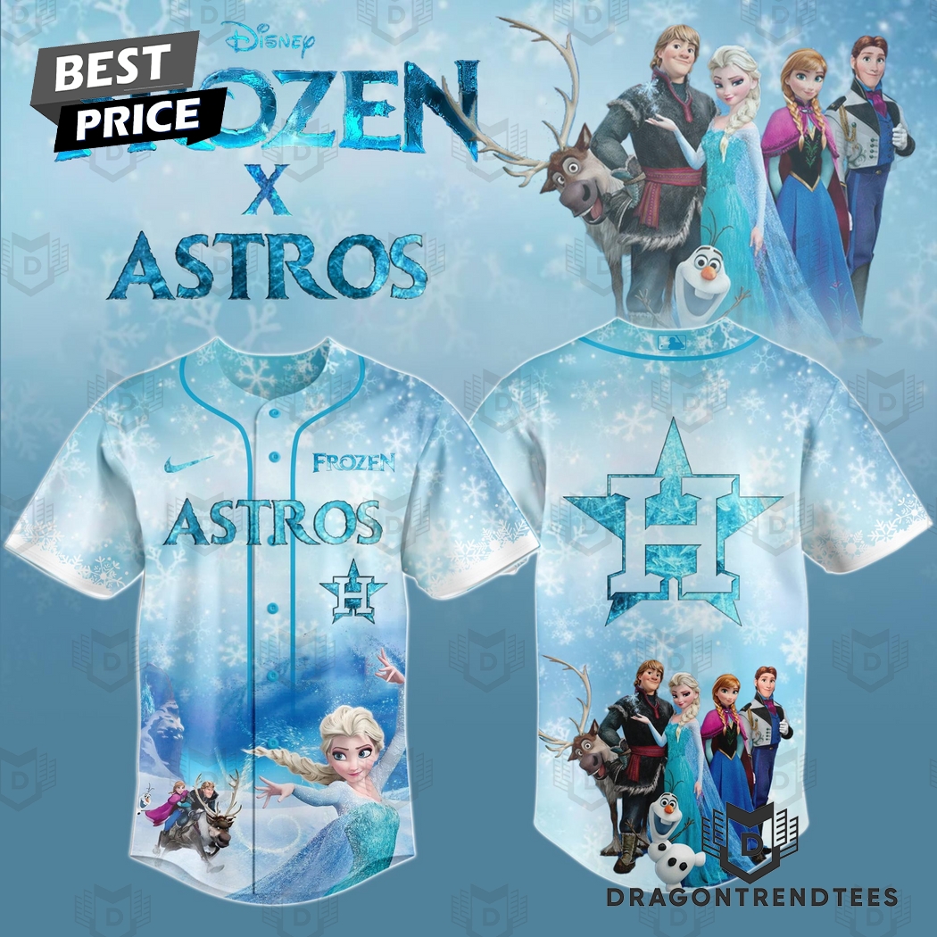 Houston Astros MLB x Frozen Baseball Jersey Houston Astros MLB x Frozen Baseball Jersey