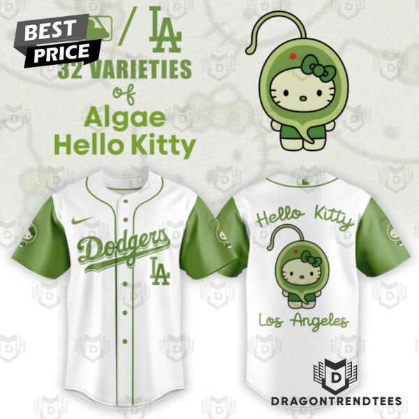 Los Angeles Dodgers x 32 Algae Hello Kitty Baseball Jersey