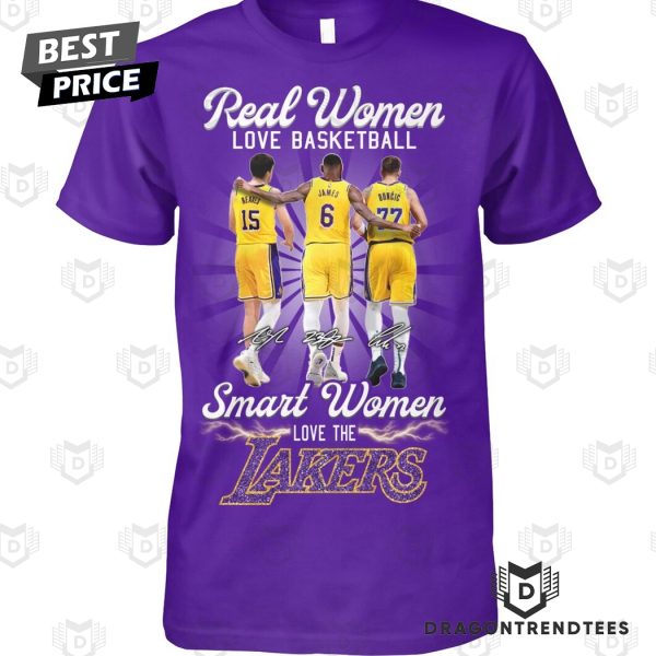 Los Angeles Lakers Austin Reaves x LeBron James x Luka Doncic Signature Unisex T-Shirt