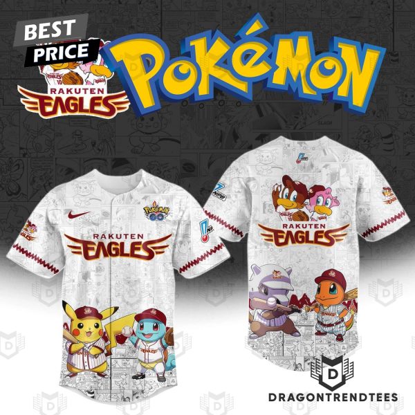 Rakuten Gold. Eagles x Po kemon Go 2025 Baseball Jersey