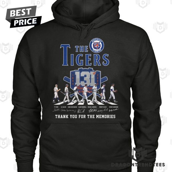 The Detroit Tigers 1894-2025 131 Years Signature Thank You For The Memories Unisex T-Shirt