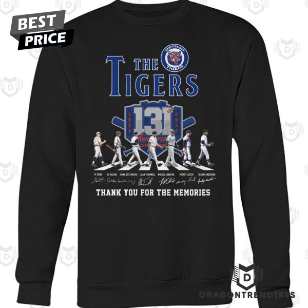 The Detroit Tigers 1894-2025 131 Years Signature Thank You For The Memories Unisex T-Shirt