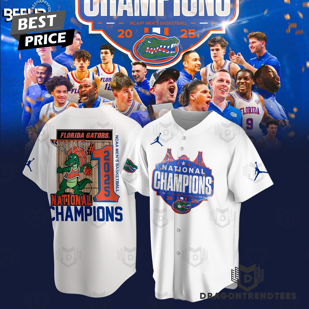 2025 NCAA Florida Gators Mens Basketball National Champions Baseball Jersey 2025 NCAA Florida Gators Mens Basketball National Champions Baseball Jersey