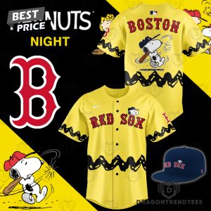 Boston Red Sox Peanuts Baseball Jersey