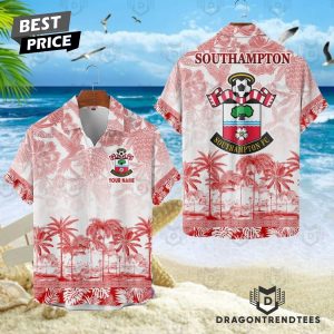 Southampton FC Custom Name Unique Tropical Pattern Aloha Hawaiian Shirt