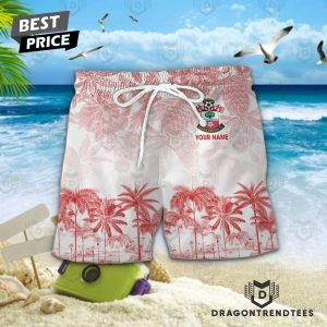 Southampton FC Custom Name Unique Tropical Pattern Aloha Hawaiian Shirt