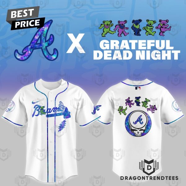 Atlanta Braves 2025 Grateful Dead Baseball Jersey