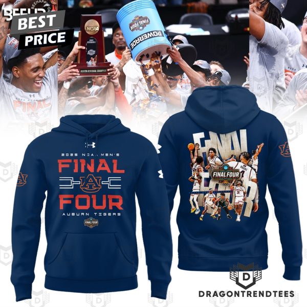 Auburn Tigers 2025 NCAA Mens Basketball Final Four Hoodie – Blue