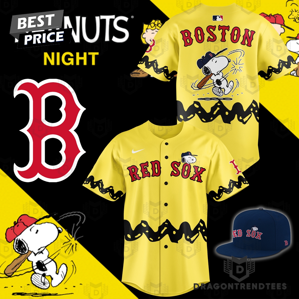 Boston Red Sox Peanuts Baseball Jersey Boston Red Sox Peanuts Baseball Jersey