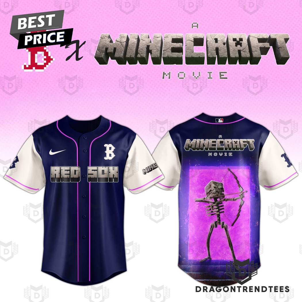 Boston Red Sox Skeleton A Minecraft Baseball Jersey Boston Red Sox Skeleton A Minecraft Baseball Jersey
