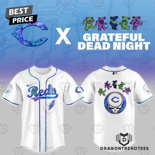 Cincinnati Reds 2025 Grateful Dead Baseball Jersey