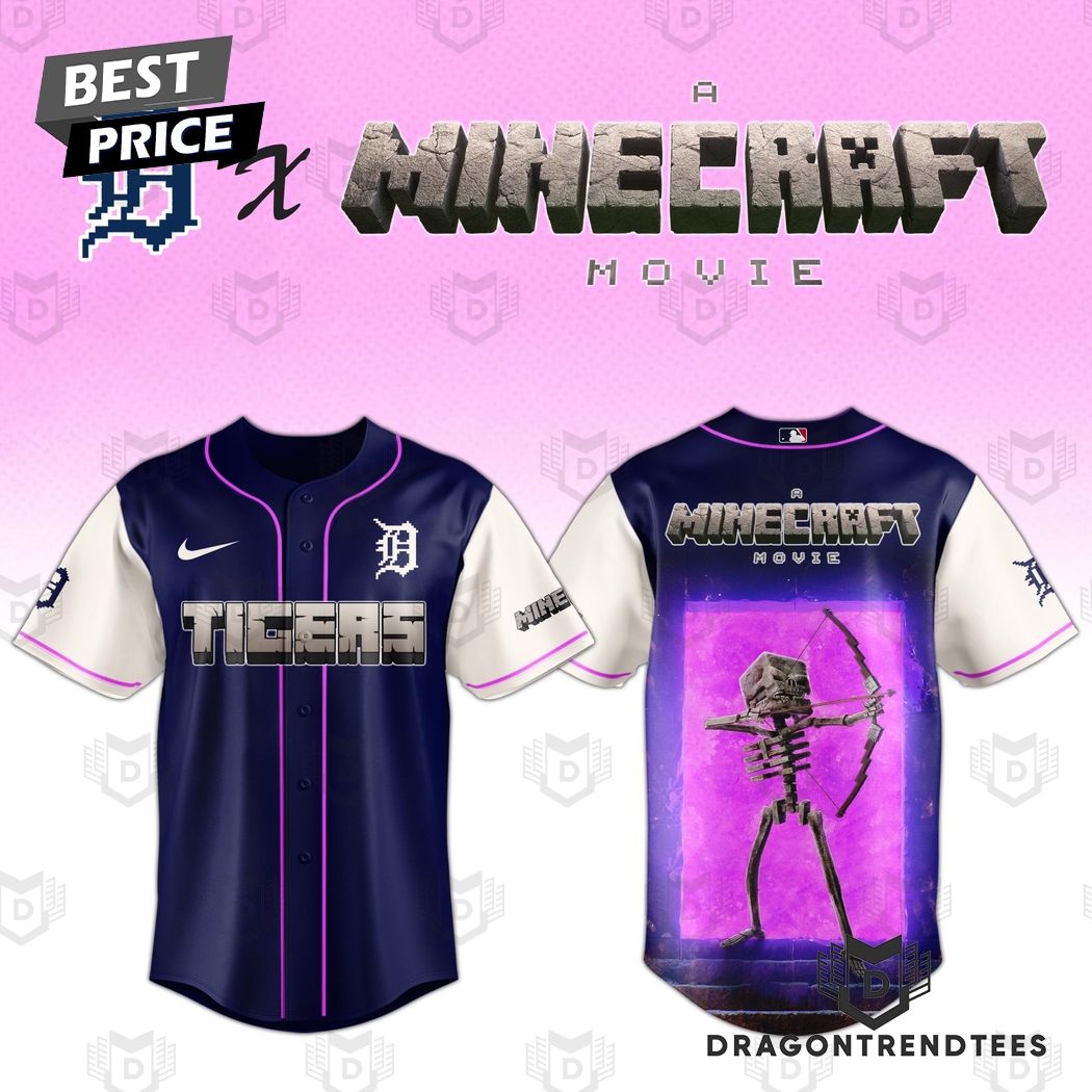 Detroit Tigers Skeleton A Minecraft Baseball Jersey Detroit Tigers Skeleton A Minecraft Baseball Jersey