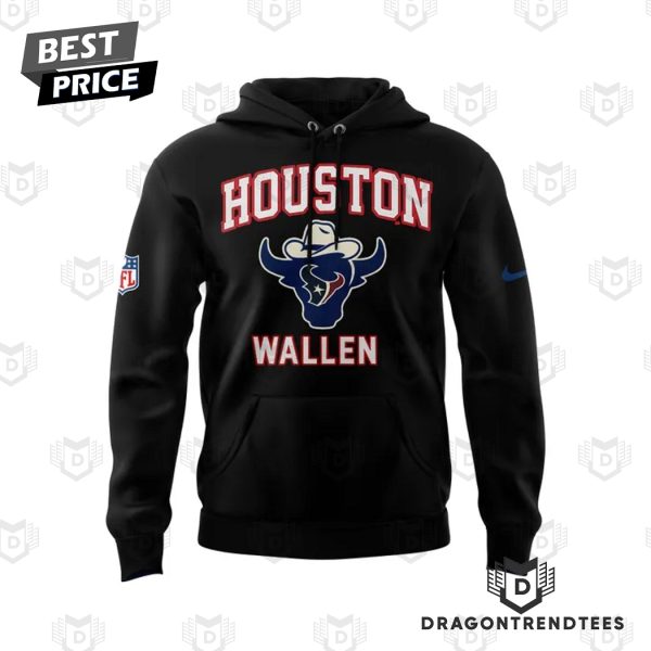 Houston Texans x Morgan Wallen Live In Houston NRG Stadium Hoodie – Black
